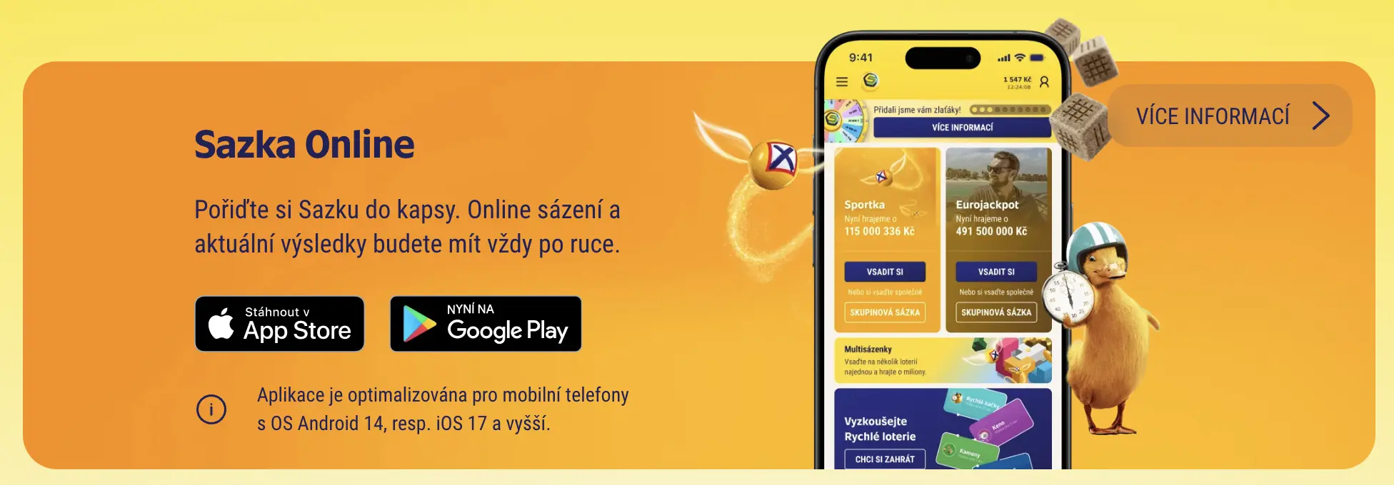 Online sázení do kapsy – stáhněte si mobilní aplikaci pro Android nebo iOS a mějte výsledky vždy po ruce Mobilní aplikace pro online sázení s aktuálními výsledky a možností stažení v App Store a Google Play